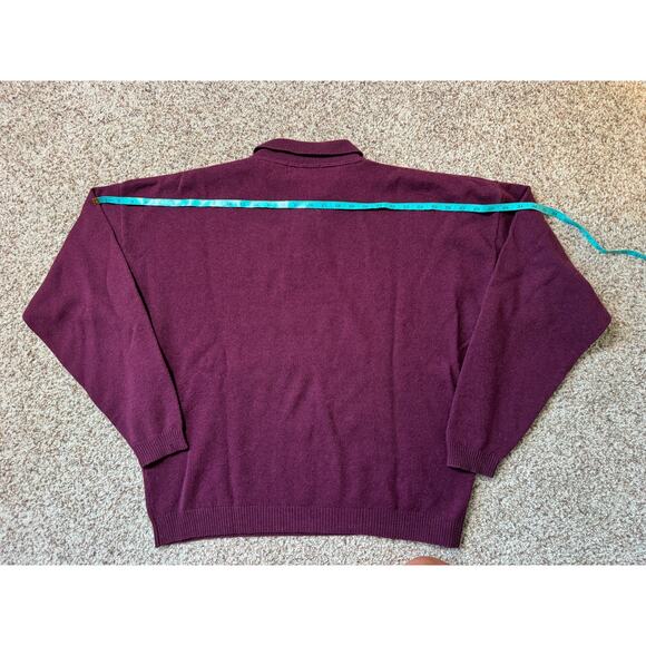 Abercrombie & Fitch Men's Sweater, size XL; 100% Lambswool; Vintage 90's - Picture 6 of 10